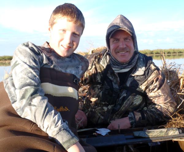 Kevin Tedder with son Chris - Fall 2010.